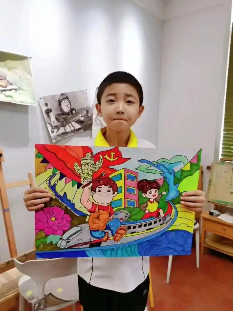 "喜迎国庆,爱国爱党,歌颂祖国大好河山为主题手抄报." 绘有 - 抖音