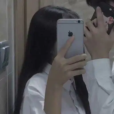 苹果手机遮脸情侣专用头像118