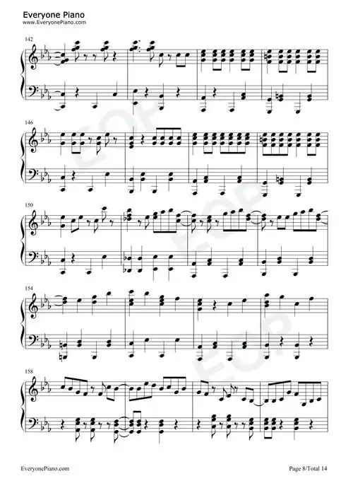 夜に駆ける-奔向黑夜-yoasobi五线谱预览8