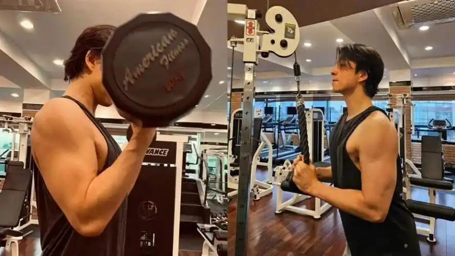 44岁孔刘晒健身照,粗壮手臂超吸睛,壮硕身材获粉丝点赞近百万_腾讯