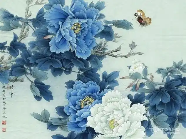 工笔画牡丹图片赏析