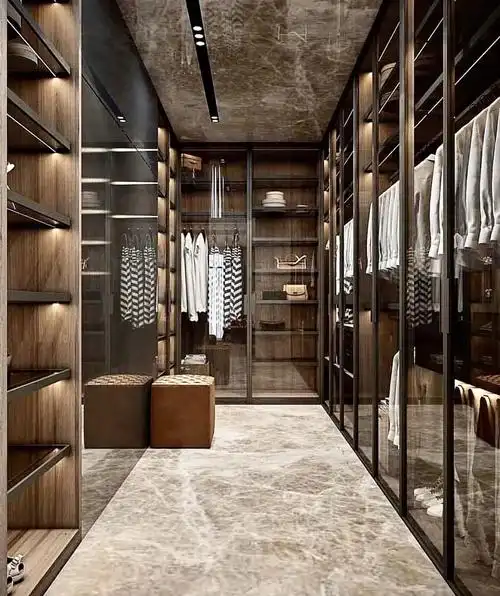 轻奢衣帽间,现代美学设计!