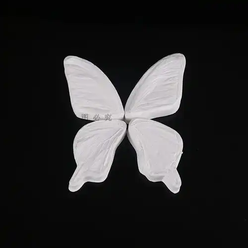 翻糖3d蝴蝶模具翅膀切模硅胶纹路纹理压模烘焙模具