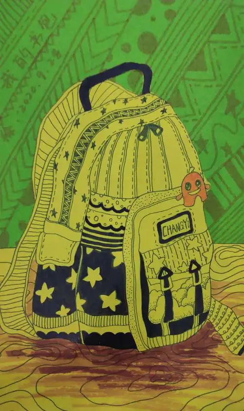 创意线描班第一单元:新学期新文具——第三课:《我的新书包》