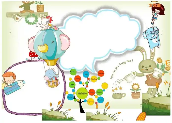 小学生手抄报英语小报经典空白模板【最新】_第1页