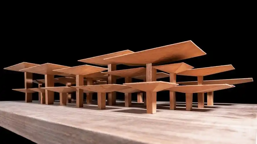 模型照 摄影08陈曦△ 体块生成分析08line 由于场地限制和商业