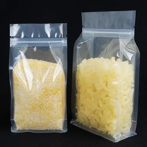 现货供应加厚八边封透明自封袋杂粮干果袋休闲食品袋复合包装袋