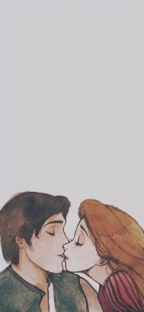 迪士尼公主kiss竖屏壁纸