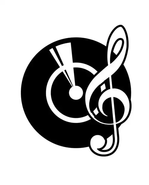 迪斯科音乐图标,此类的徽标.