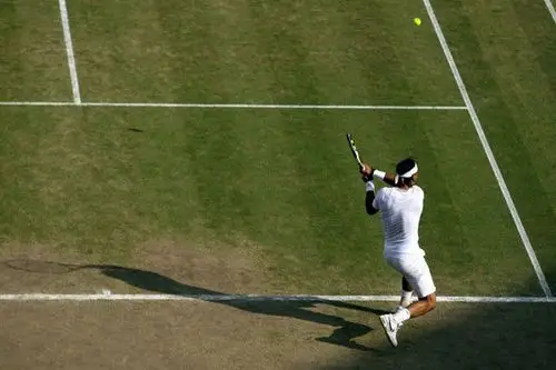 纳达尔回球背影