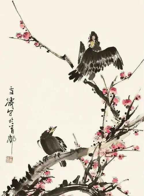 c83王雪涛梅花作品欣赏共六幅