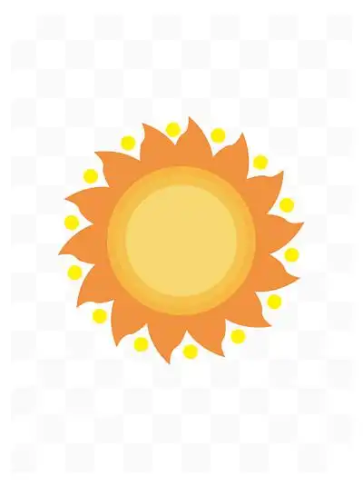 花的花环插画191514卡通太阳花矢量插画15101白色背景上的向日葵图标