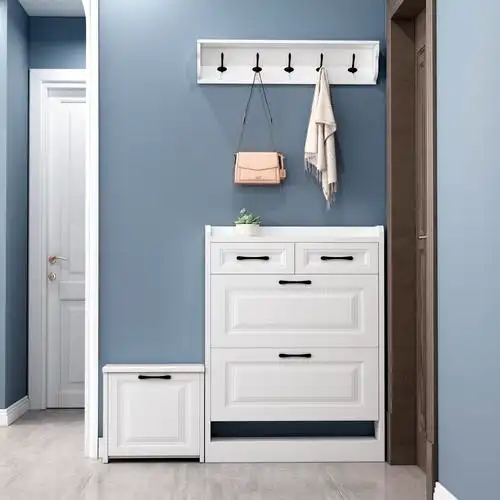 翻斗北欧超薄经济型简约现代17cm翻斗省空间家用鞋柜