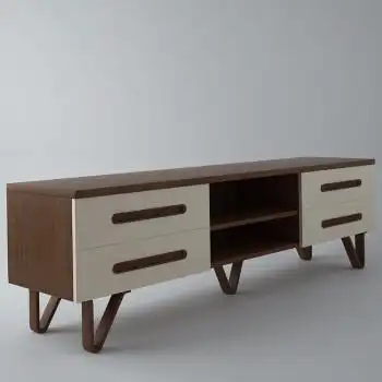 曲美家居 电视柜 北欧简约客厅电视柜 现代简约家具 百搭简约电视机柜