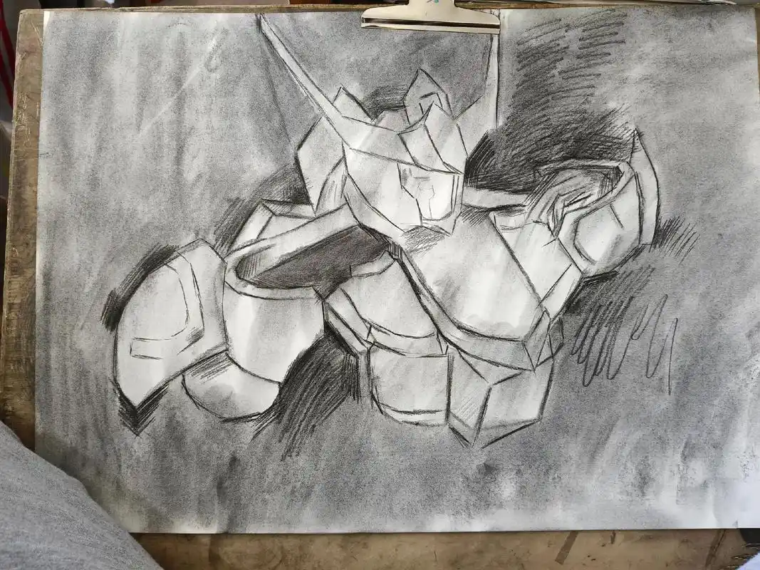 素描 #美术生 #高达 巴巴托斯 - 抖音