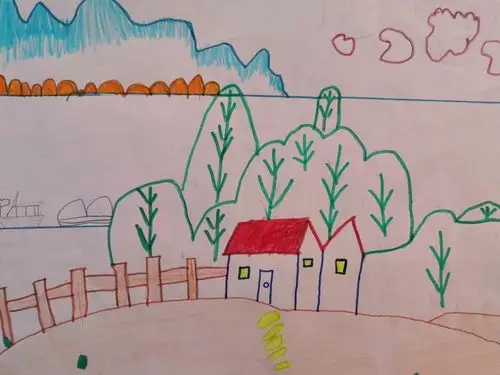 二二班风景画尝试