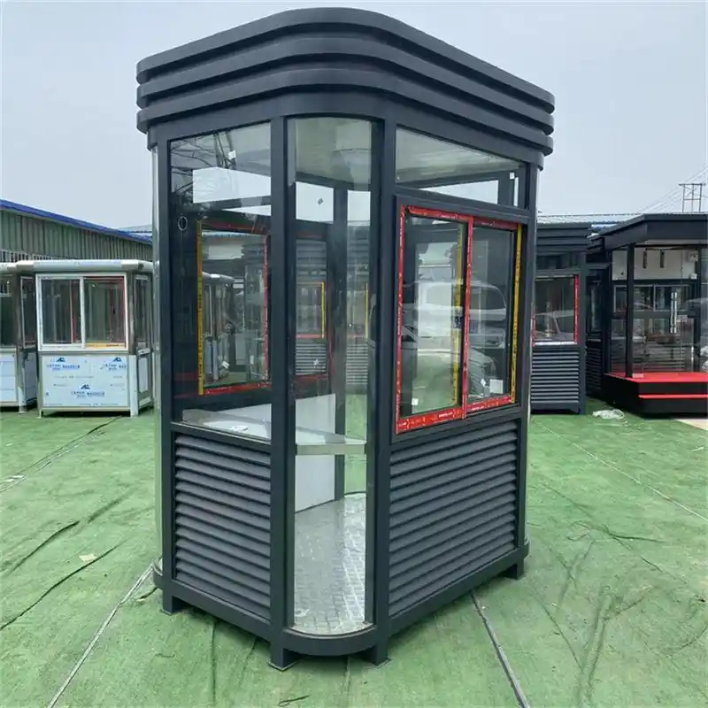 成品钢结构岗亭保安亭户外门岗值班房厂家收费站岗亭可移动门卫室