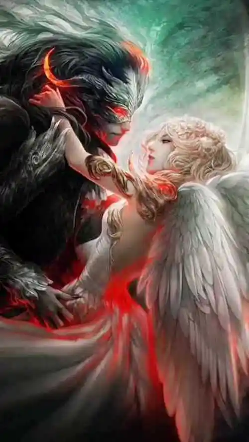 恶魔与天使的动态壁纸
