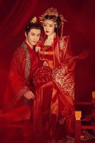 中式古风仪式感婚纱照醉婚宴闹洞房