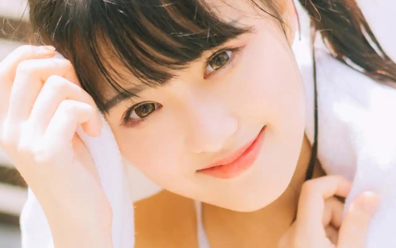 可爱日系少女清新写真高清唯美桌面壁纸下载