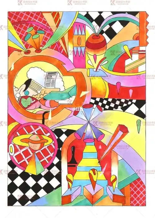 视觉传达设计手绘——色彩构成