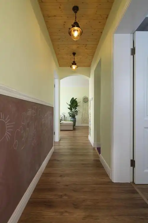 110㎡二居室装修客厅过道_齐家网装修效果图