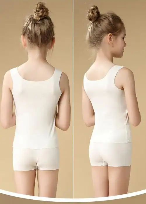 女童内衣发育期女童小背心夏季薄款莫代尔小学生防凸点阶段内穿小背心