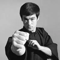 李小龙黑白头像