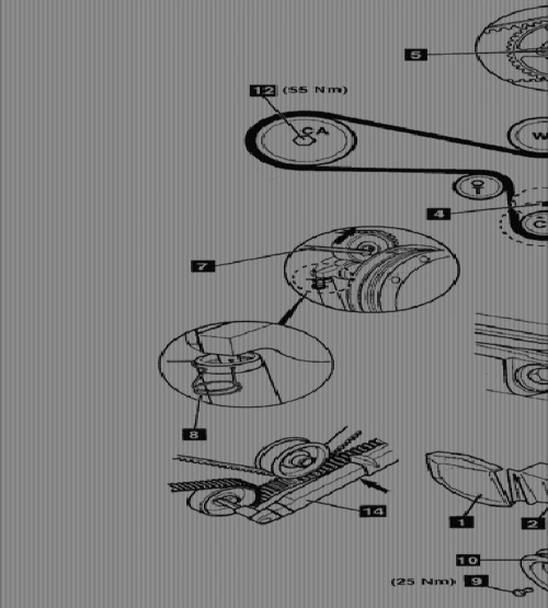 8正时皮带的安装