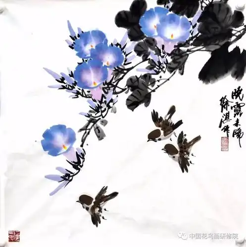 中国花鸟画研修院"仁美大学堂"--徐湛教授花鸟画艺术精英班第四周