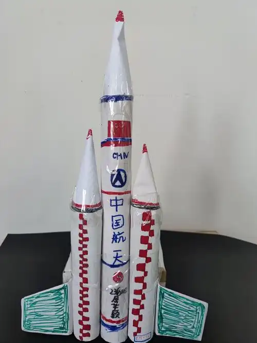 看,小火箭正要发射了.