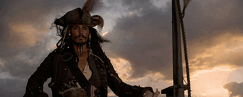 加勒比海盗gif杰克船长gif约翰尼德普gif狂风gif发型乱了gif淡定gif