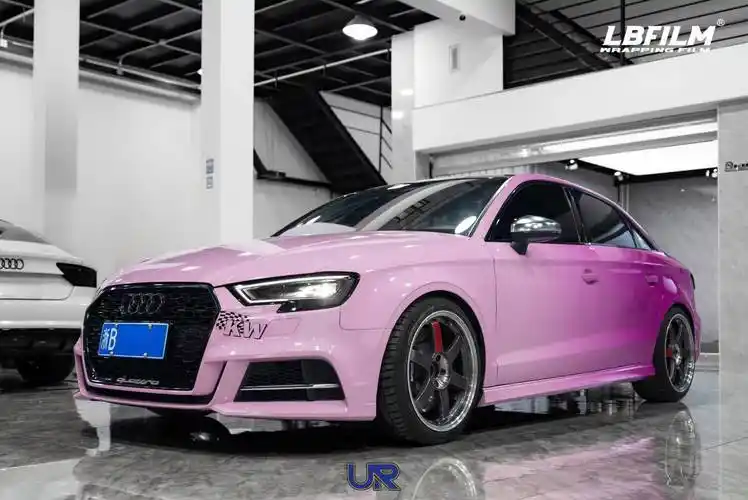 奥迪s3-lb改色膜粉紫渐变彩绘定制_搜狐汽车_搜狐网