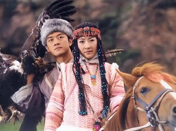 其中在李亚鹏,周迅等人主演的《射雕英雄传》中,她扮演的"华筝公主"