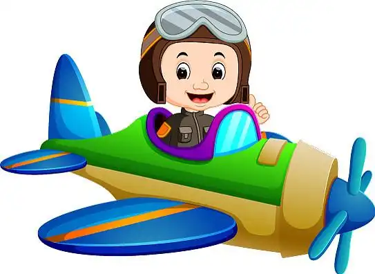 驾驶飞机的专业飞行员图片