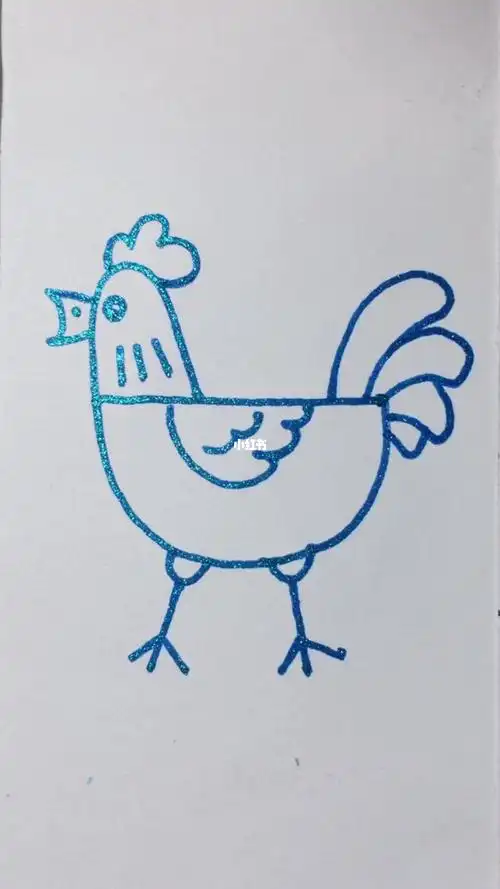 学画公鸡简笔画