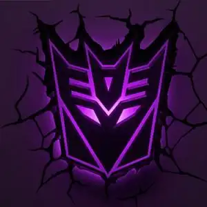 造梦师孩之宝变形金刚4霸天虎狂派标志logo创意3d壁灯个性小夜灯