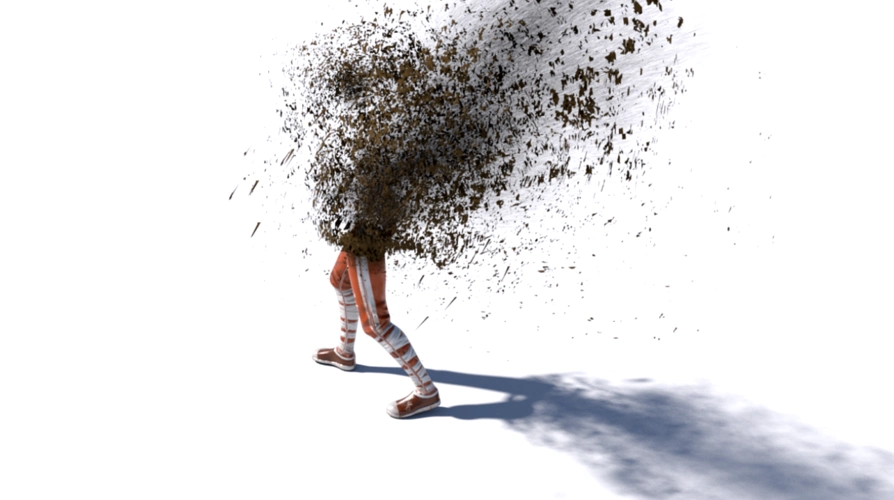 houdini粒子人物消散