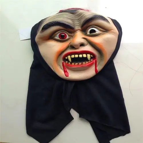 红发鬼节面具,成人尺寸,环保搪胶材料,效果逼真