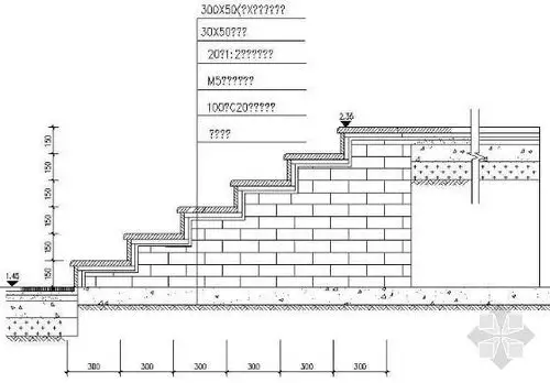 内容简介 台阶详图包括平面和剖面.