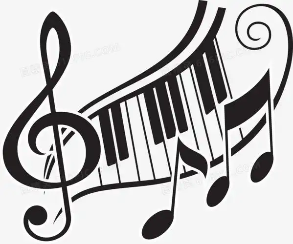本设计作品为矢量手绘钢琴乐符,格式为png,尺寸为1500x1252,下载后