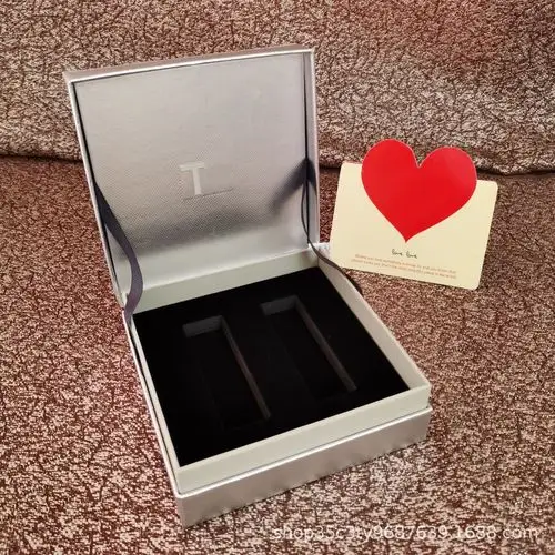 专柜t家/tf口红两支装套盒化妆品包装盒购物袋 礼盒tf口红盒 批发