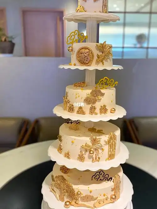 宁波蛋糕5层祝寿蛋糕