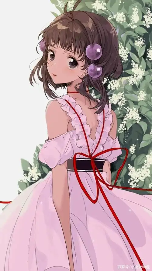 动漫美女回眸一笑百媚生,心瞬间化了