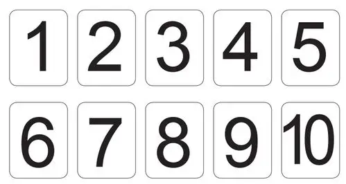 1—10的数字卡片两套,自制黄色梨的卡片9张,青色梨的卡片10张,白纸