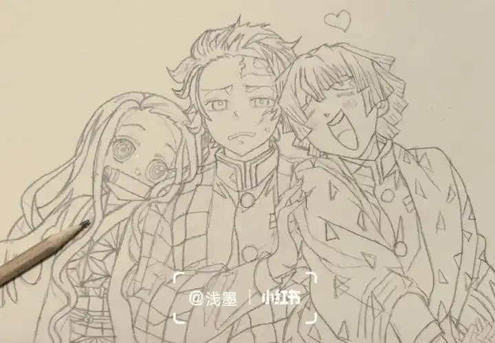 鬼灭之刃线稿合集