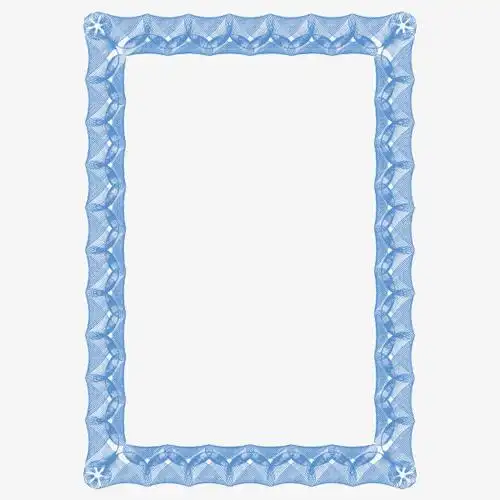 蓝色边框素材免费下载_觅元素