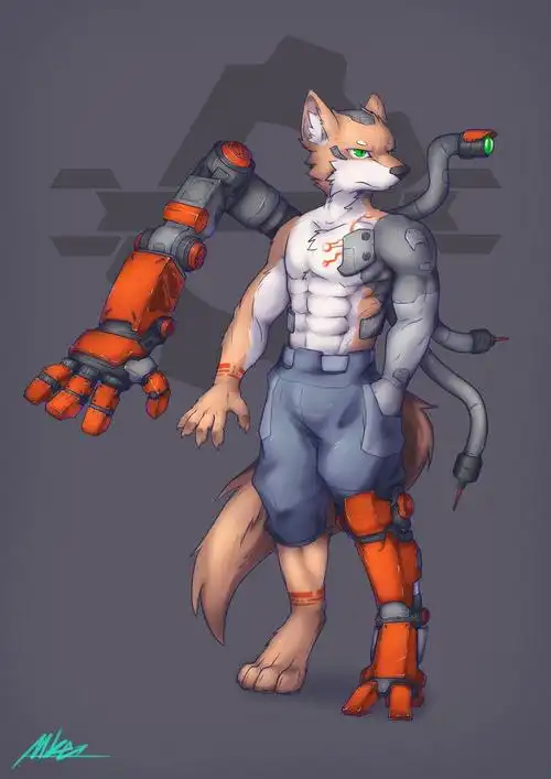 副肢 by mike, 义肢, 机械义肢, 科幻