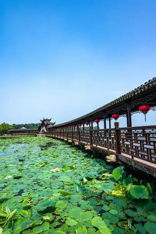 江苏苏州昆山锦溪古镇古莲桥