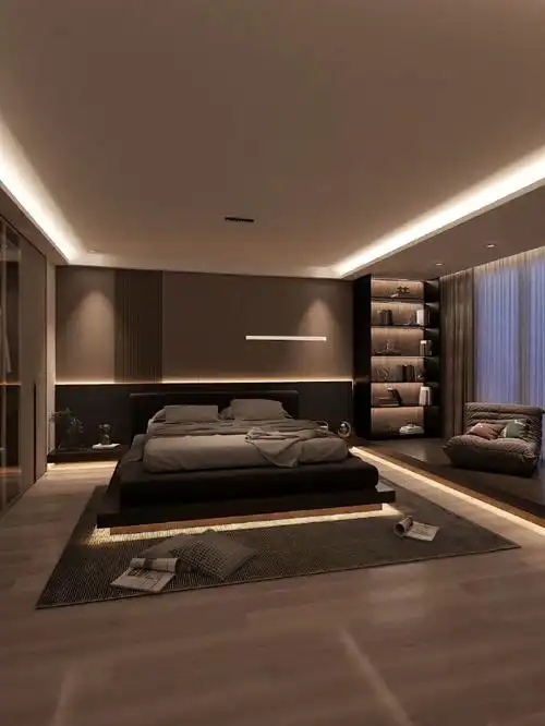 128平现代极简轻奢风格装修设计